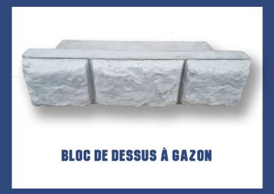 Bloc classique dessus à gazon