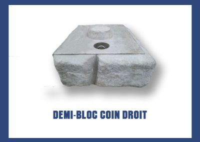 Demi-coin droit