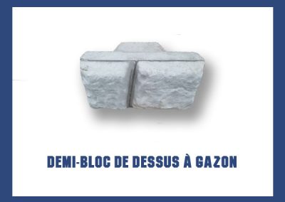 Demi-bloc classique dessus à gazon