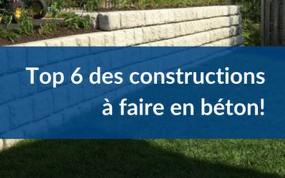 Top 6 des constructions en béton à faire soi-même