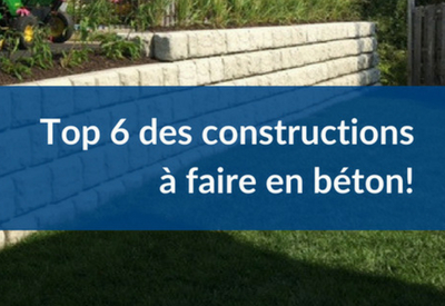 Top 6 des constructions en béton à faire soi-même